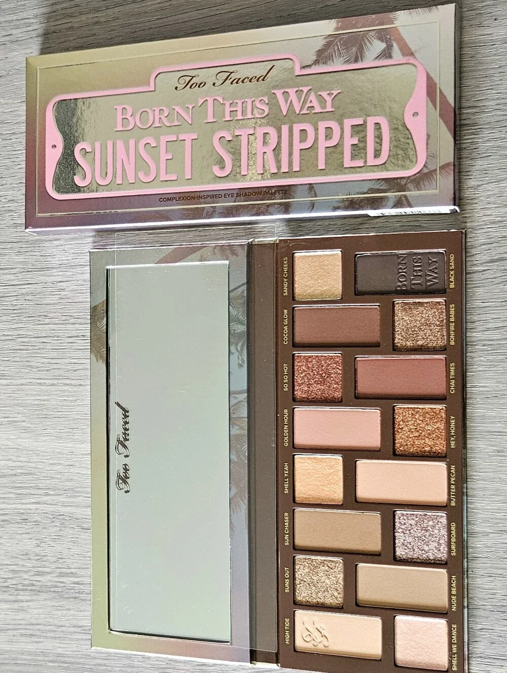 TOO FACED Born This Way Sunset Stripped Eyeshadow Palette NEW MSRP $58